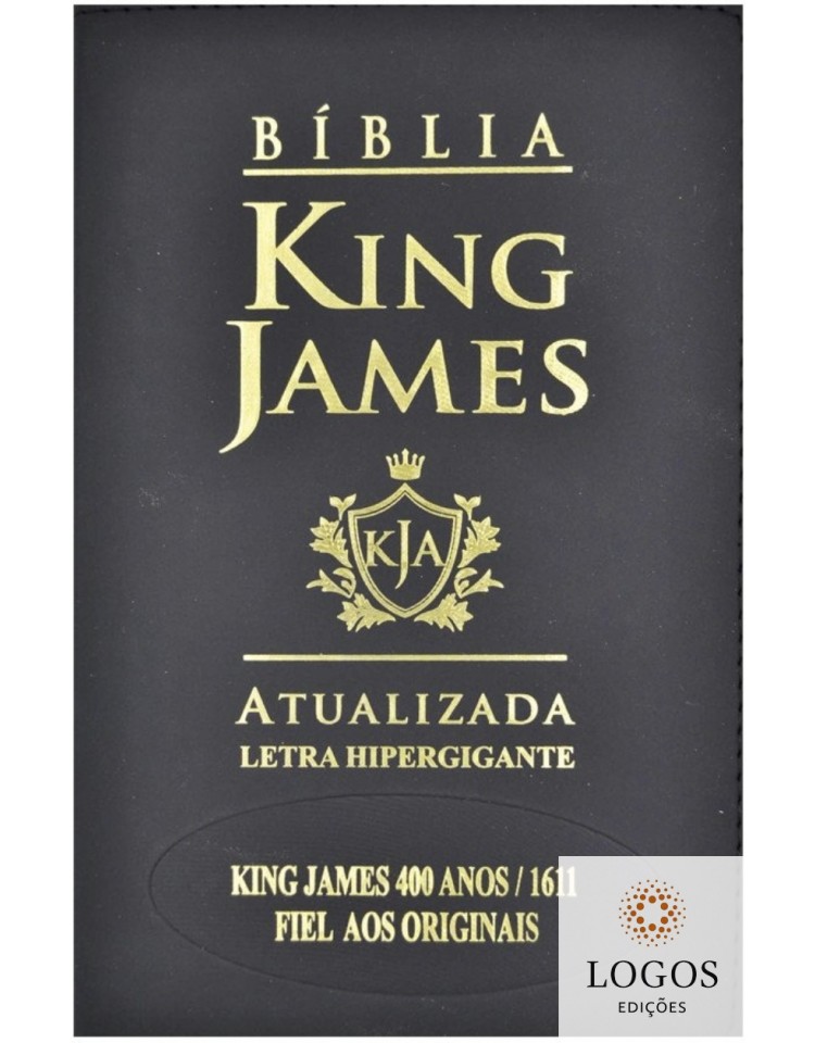 Bíblia King James Atualizada - edição 400 anos - letra hiper gigante - capa preta. 9786588364543