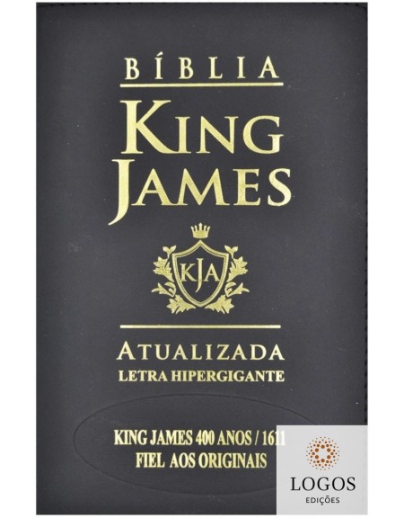 Bíblia King James Atualizada - edição 400 anos - letra hiper gigante - capa preta. 9786588364543