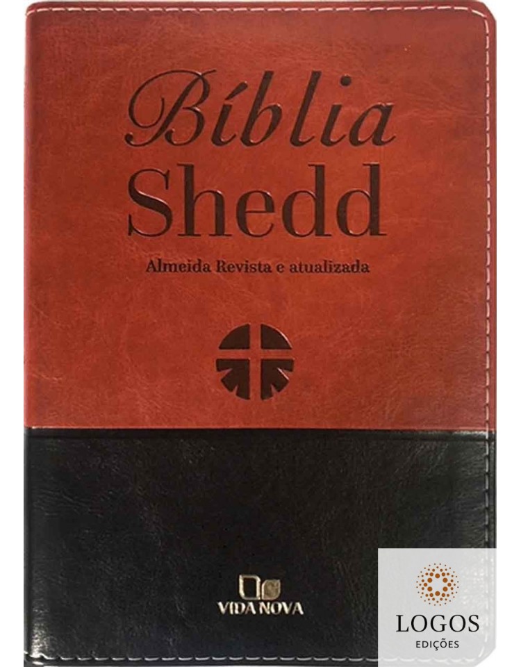 Bíblia Shedd - capa castanho com preto. 7899938413036. Russel Shedd
